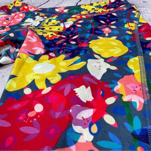 LULAROE Jade multicolor floral leggings, size L - Picture 7 of 13
